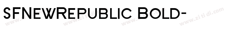 SFNewRepublic Bold字体转换